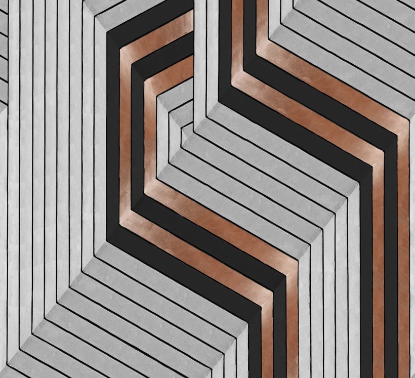 Wall&decò, Golden Hook Wallpaper