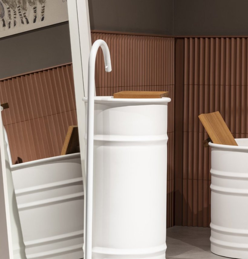 Agape, Fez 2 Bocca lavabo Bianco Opaco