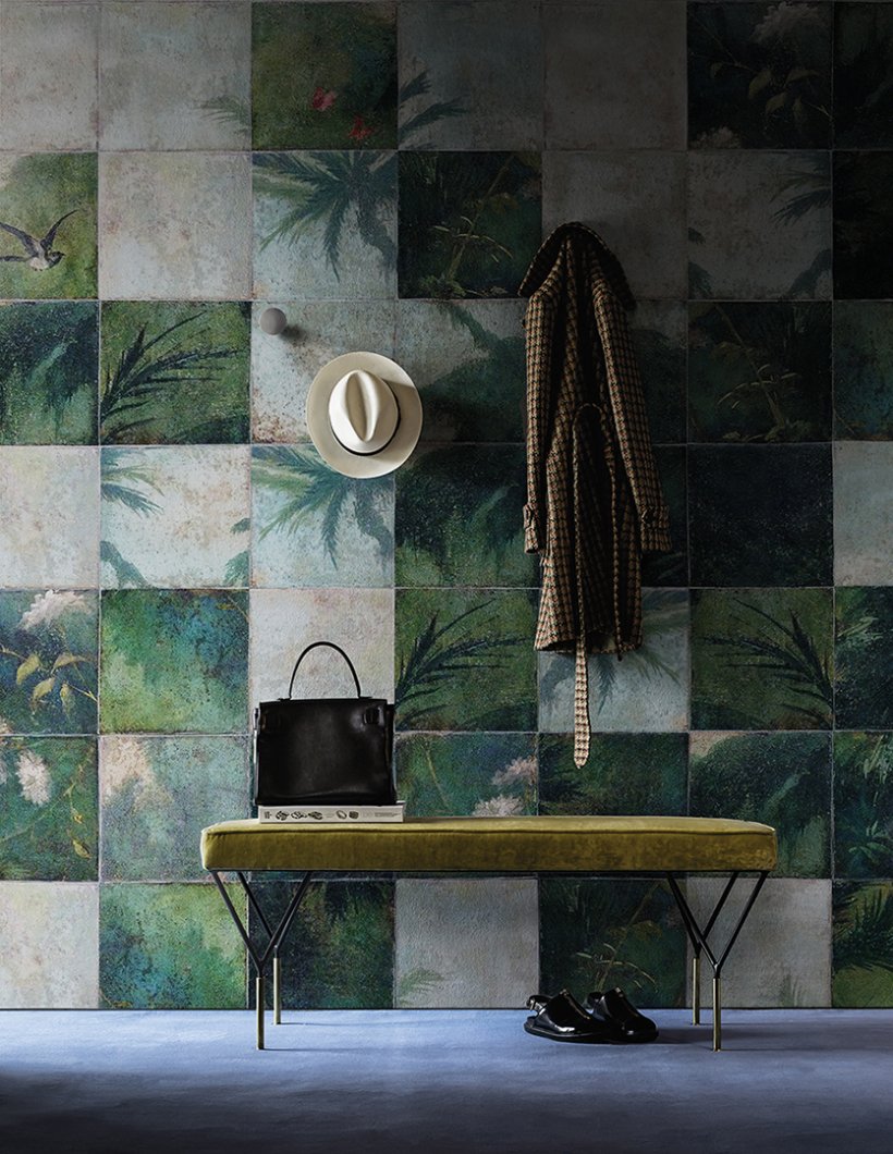 Wall&decò, Exotic Damier Wallpaper