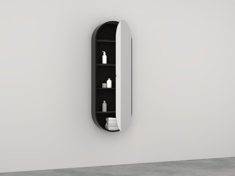 Cielo, Elio Slim Storage mirror 145x50 cm