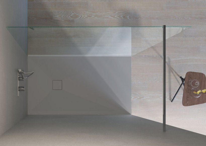 Disenia, Join Shower tray 150x100 cm CONCRETE