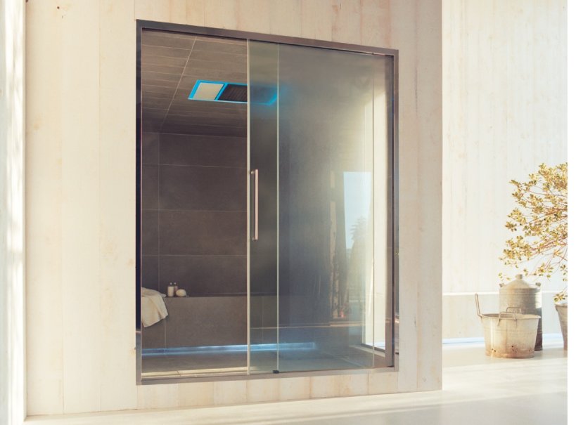 Effe, Spazioslide Porta doccia + Spazio vetrata per bagno turco