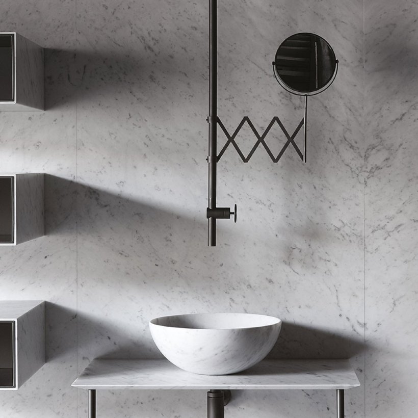 Fantini, Fontane bianche Miscelatore lavabo + specchio