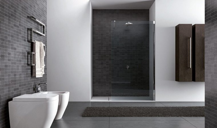 Disenia, Walk-in Parete doccia+tenda L 100 cm