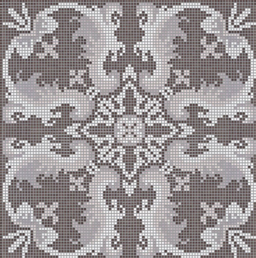 Bisazza, Olimpia Dark Grey mosaico 29.3x29.3 cm