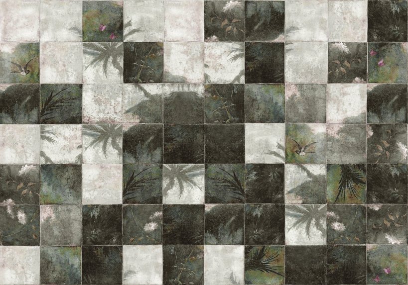 Wall&decò, Exotic Damier Wallpaper