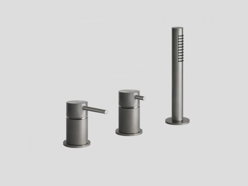Gessi, Bath316 Gruppo vasca Warm Bronze Brushed PVD
