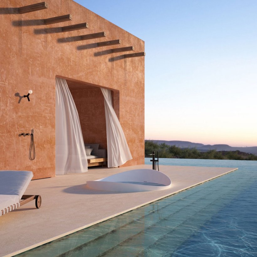 antoniolupi, Dune2 Bathtub 172x168 cm