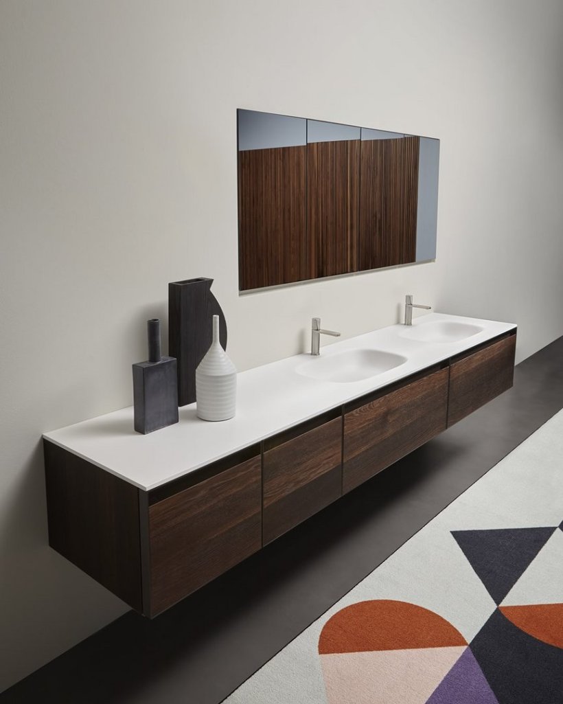 antoniolupi, Mantra Storage mirror 72x75 cm