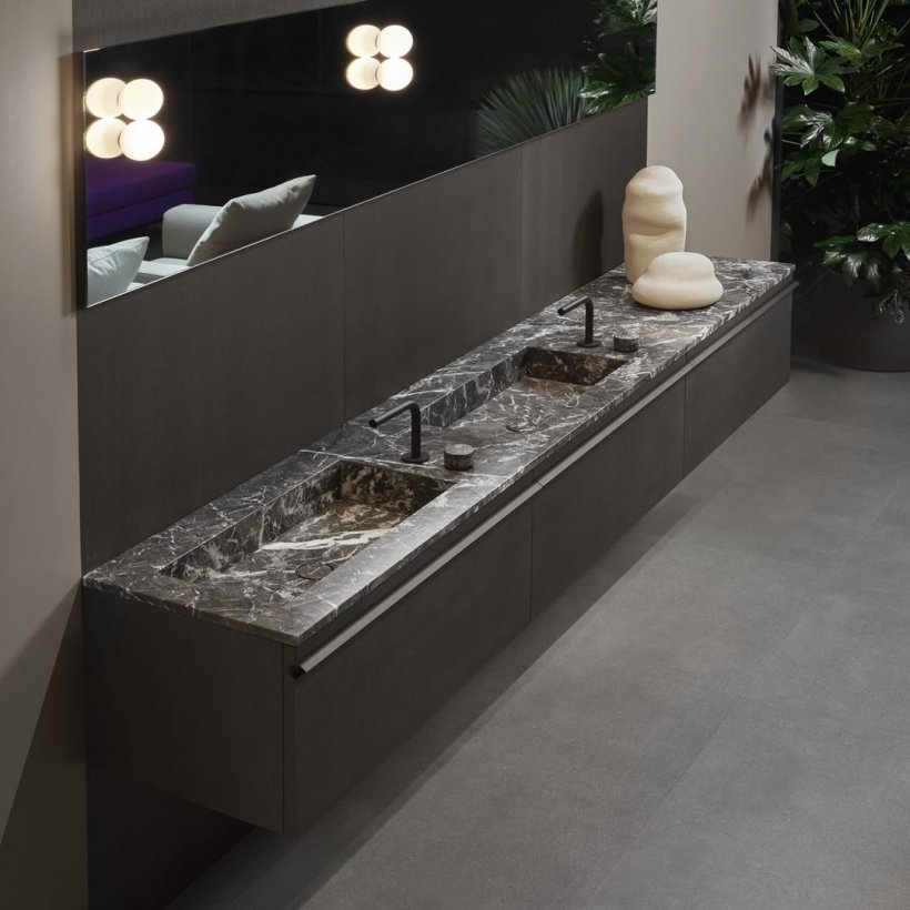 antoniolupi, Borderline Vanity unit 270x47 cm