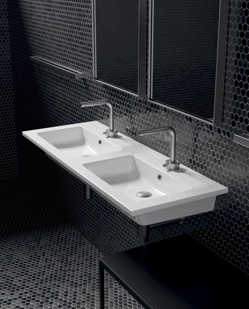 Galassia, Eden Double washbasin 141x46 cm