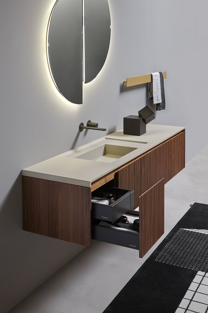 antoniolupi, Binario03 Vanity unit 144x47 cm