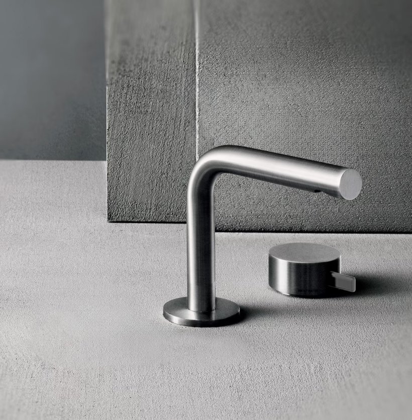 Fantini, AF/21 Fukasawa Steel Washbasin mixer