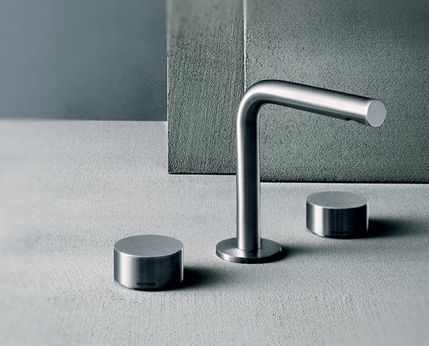 Fantini, AF/21 Fukasawa Steel Washbasin mixer