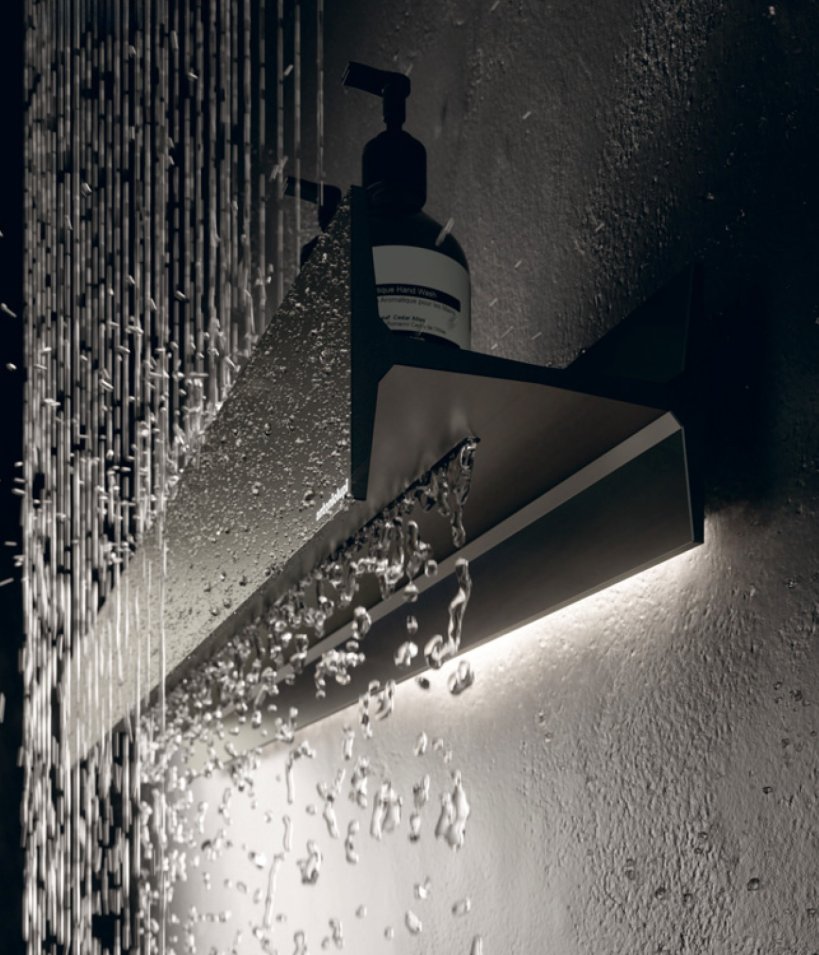antoniolupi, Letteramuta Aluminium wall shelf L 90 cm
