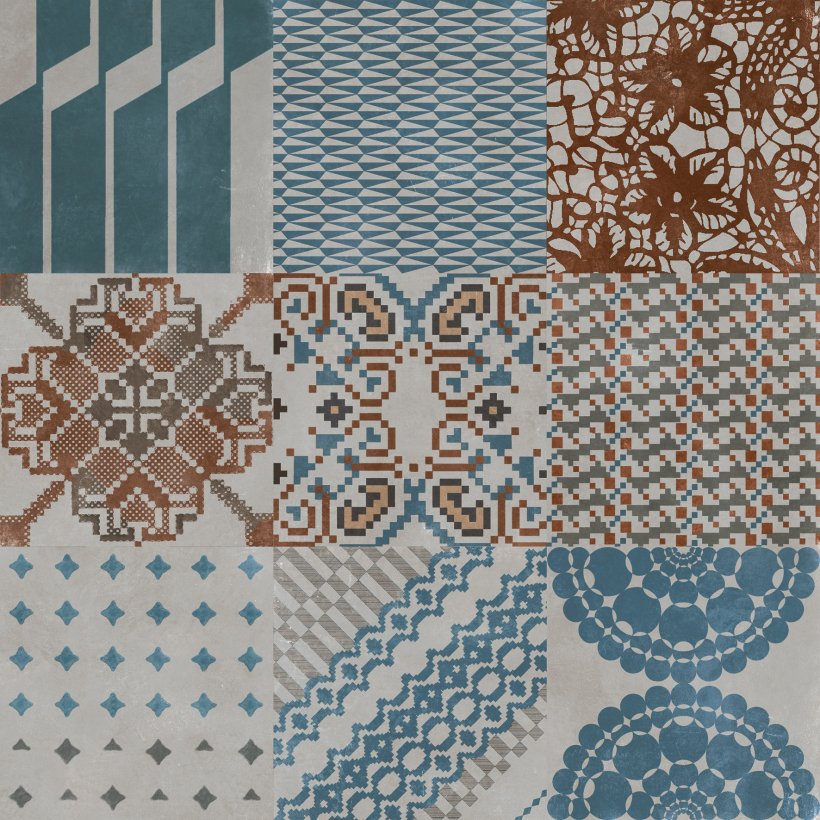 Mutina, Azulej Combination grey 20x20 cm