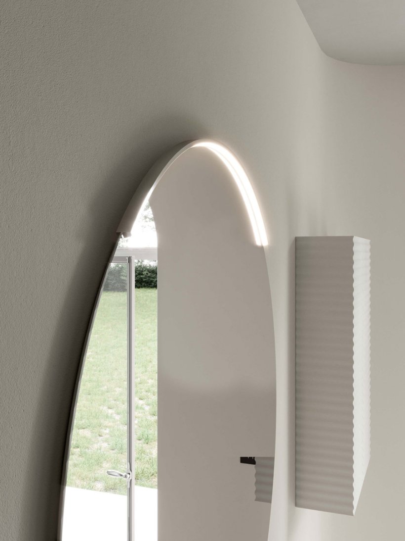 Idea, Lap Specchio con luce diametro 80 cm