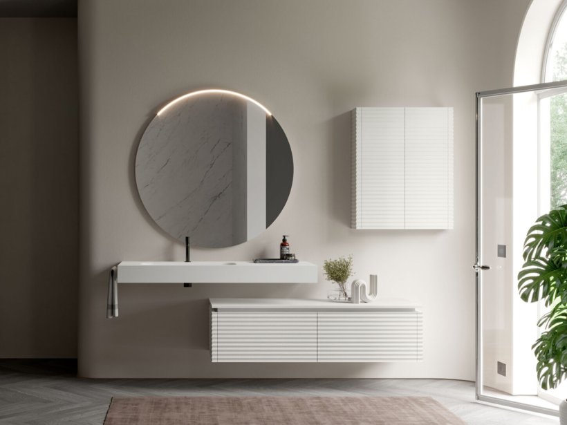 Idea, Lap Specchio con luce diametro 80 cm