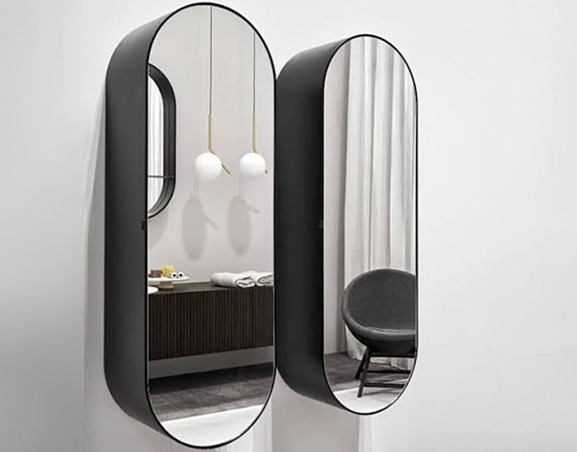 Cielo, Elio Specchio contenitore 145x50 cm