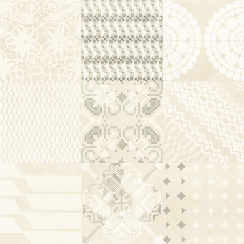Mutina, Azulej Combination white 20x20 cm