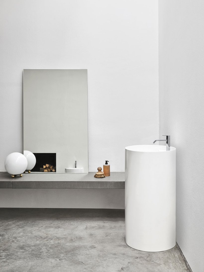 Nic Design, Ovvio Lavabo Scarico a pavimento diam.45 cm