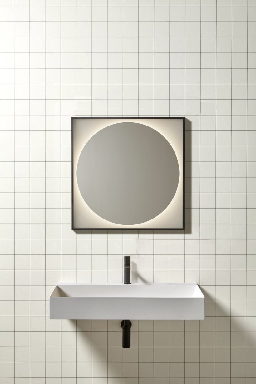 antoniolupi, Dialoganti Mirror with light 70x70 cm