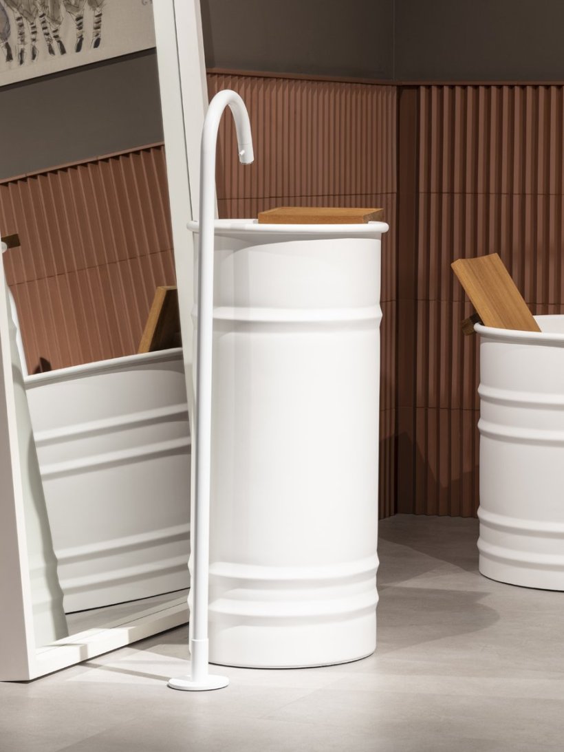 Agape, Fez 2 Bocca lavabo Bianco Opaco