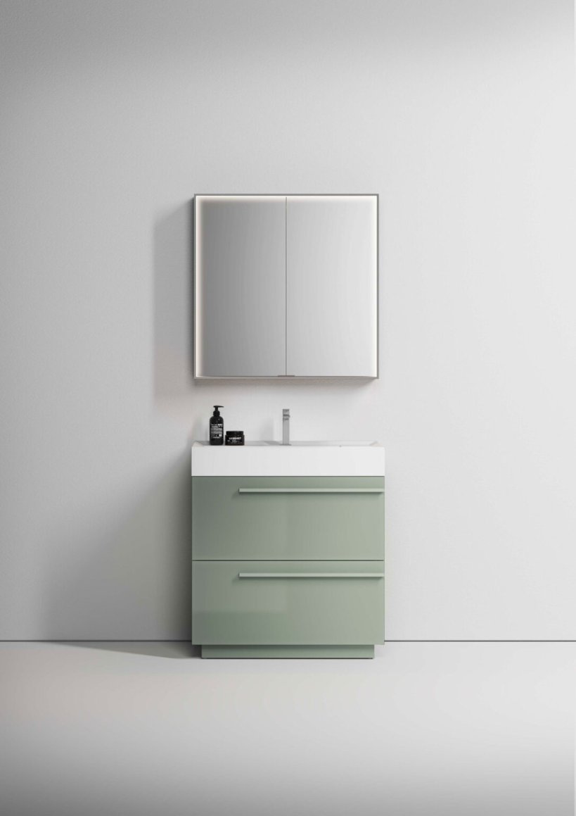 Idea, Multiplo Storage mirror 80x80 cm