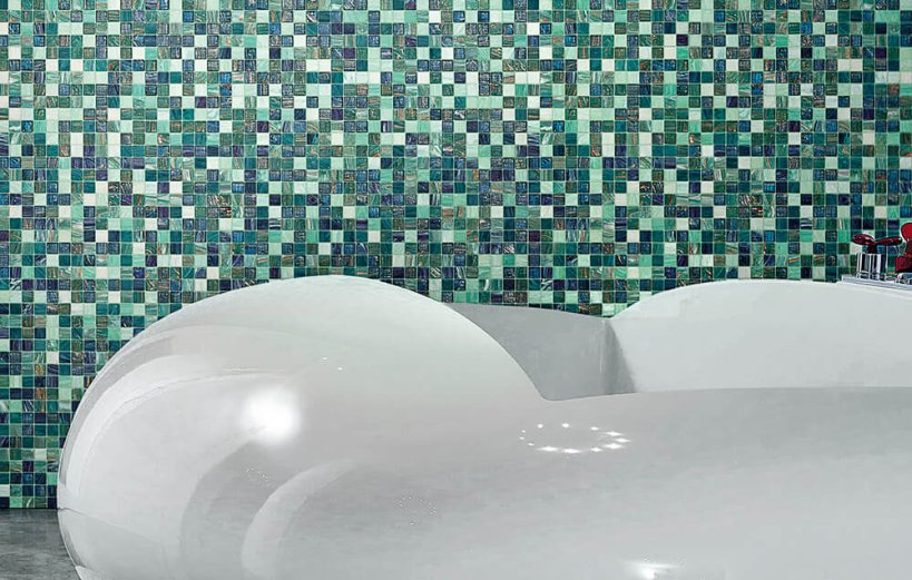 Bisazza, Begonia Whiteless mosaico 32x32 cm