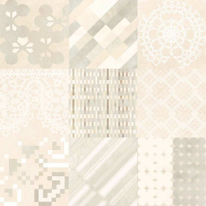 Mutina, Azulej Combination white 20x20 cm
