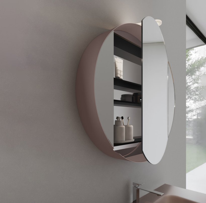 Idea, Giotto Storage mirror diam. 80 cm