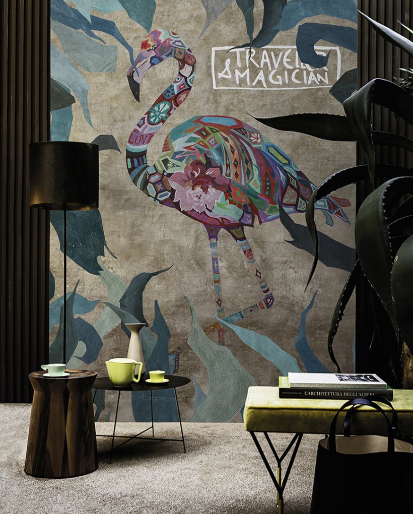 Wall&decò, Pink Wind Wallpaper
