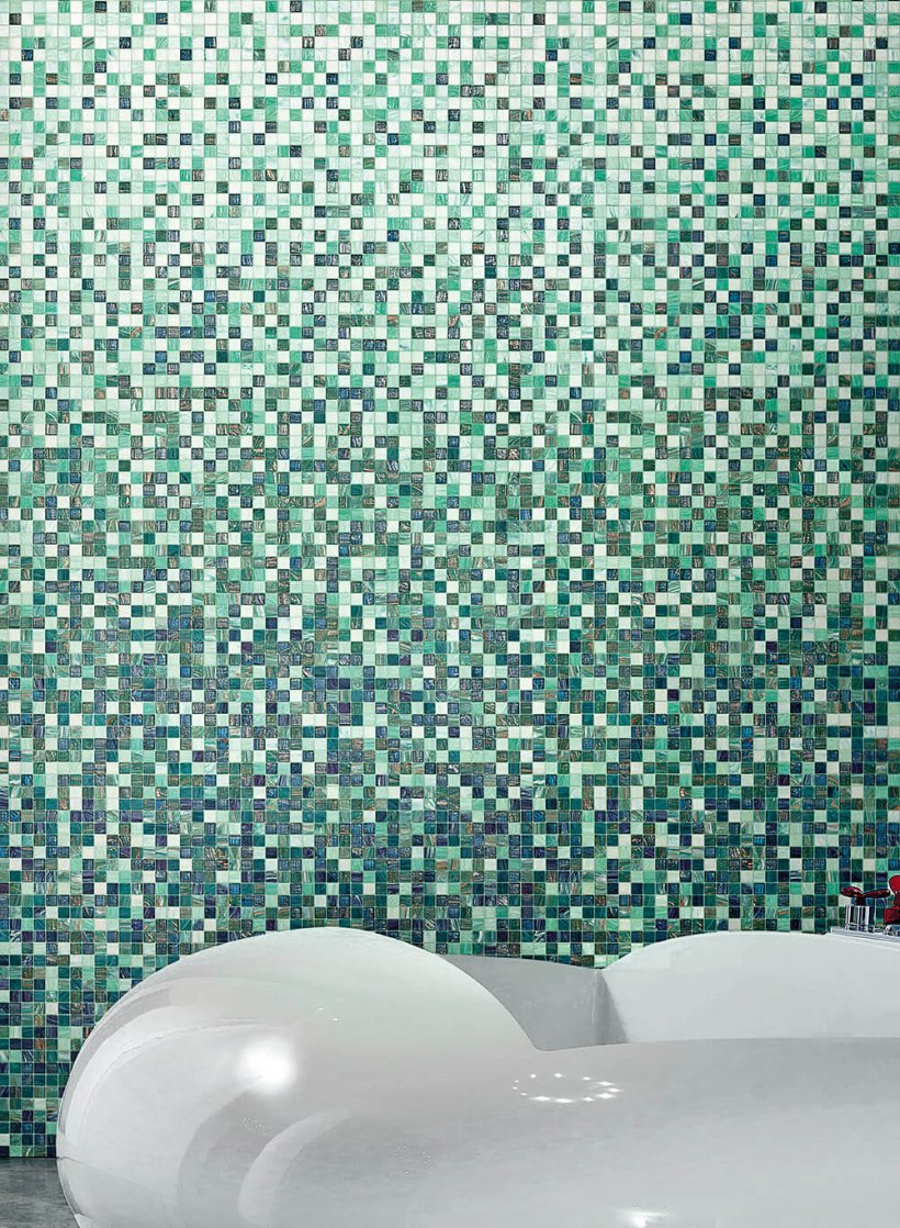 Bisazza, Begonia Whiteless mosaico 32x32 cm