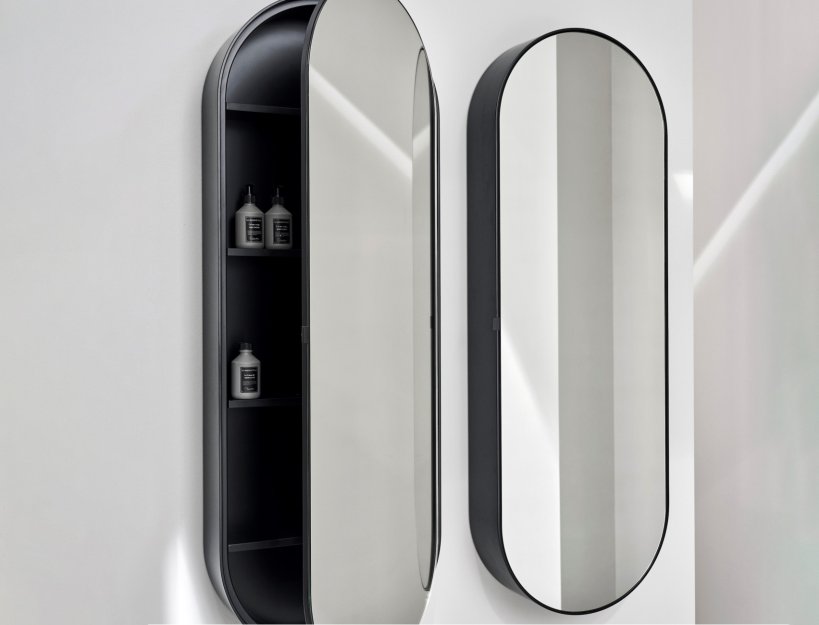 Cielo, Elio Slim Storage mirror 145x50 cm