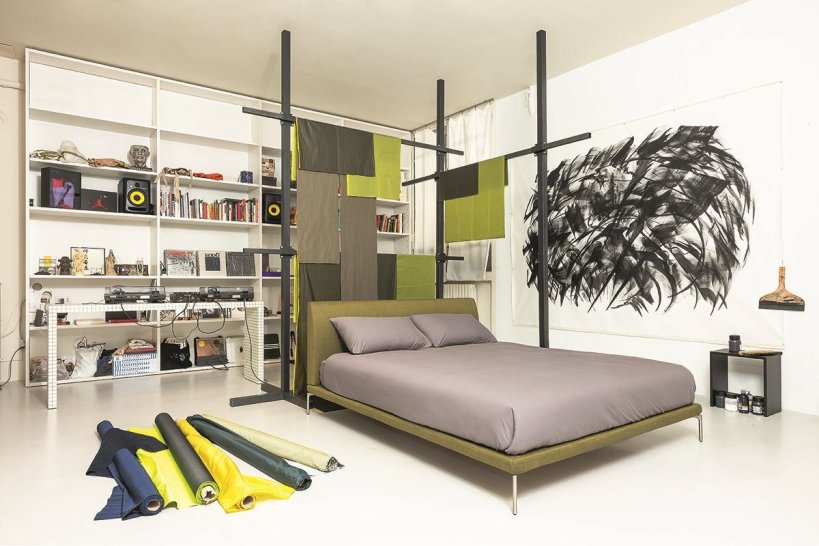 Zanotta, Talamo Bed for mattress 160x200 cm