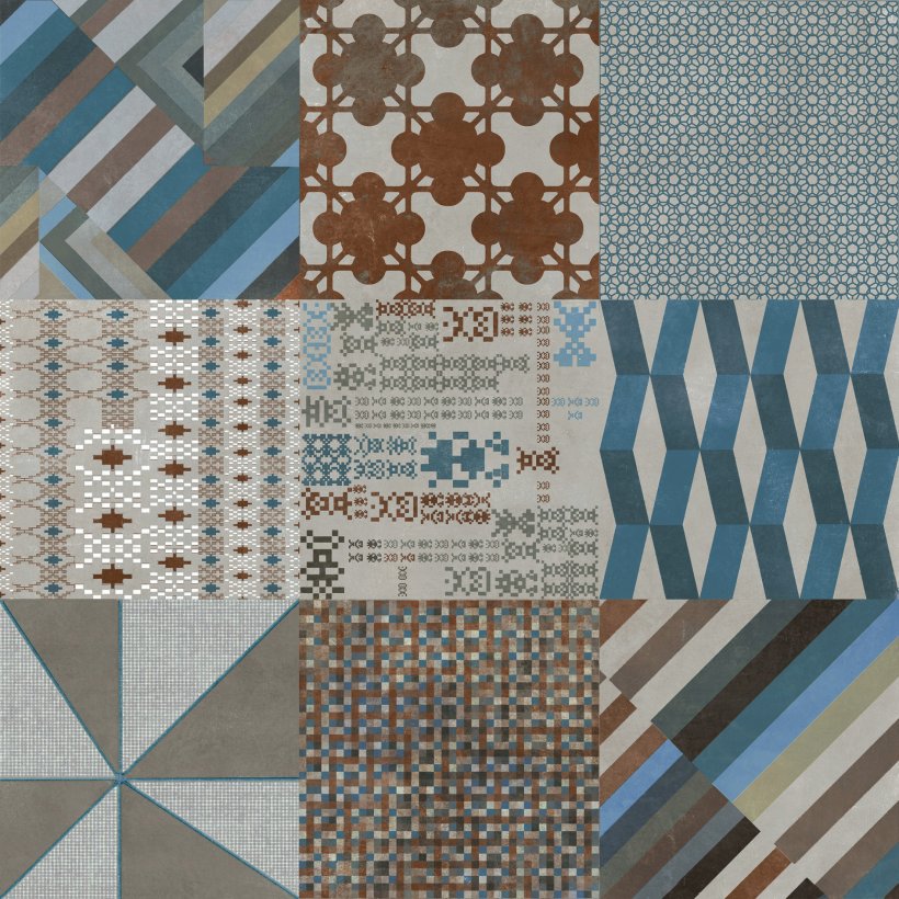 Mutina, Azulej Combination grey 20x20 cm