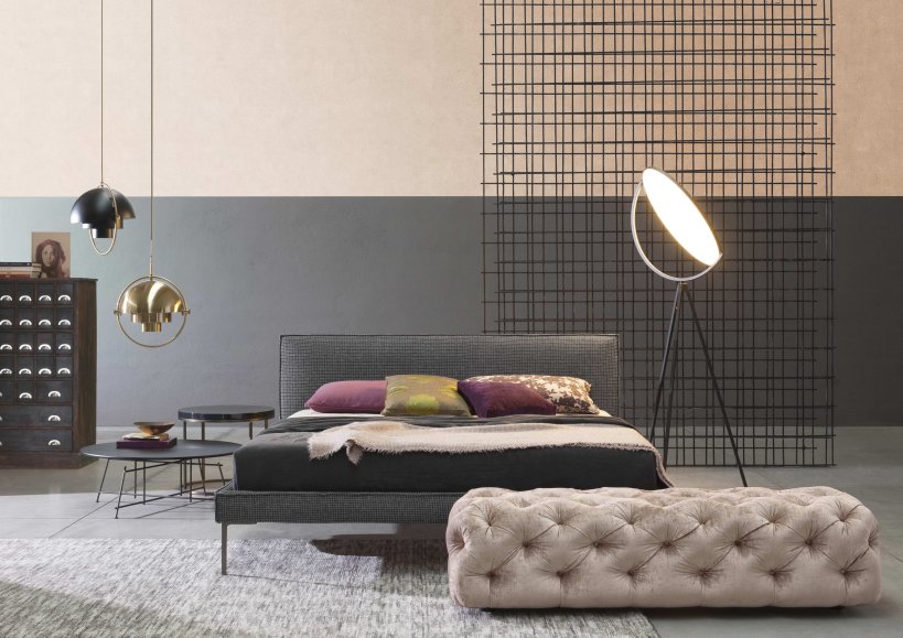 Flexteam, Planet Gold Bed for mattress 160x200 cm