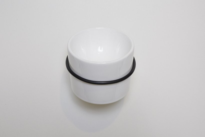 Agape, Bucatini Portasapone Ceramica Bianca