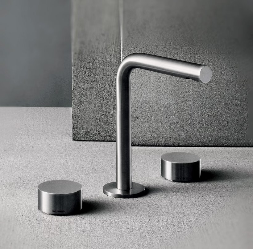 Fantini, AF/21 Fukasawa Steel Washbasin mixer