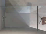 Disenia, Join Shower tray 150x100 cm CONCRETE