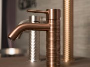 Gessi, Trame Miscelatore lavabo Copper Brushed PVD