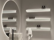 antoniolupi, Letteramuta Aluminium wall shelf L 144 cm