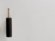 Agape, Dot Line Porta scopino a parete Nero