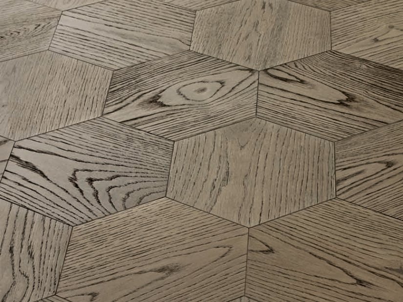 Woodco, Signature Hexagon Clay Oak Parquet 