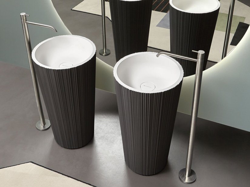 antoniolupi, Plissé Lavabo freestanding diam.47 cm 