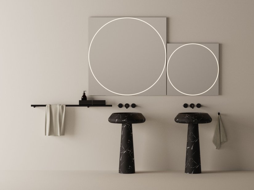 Agape, Vitruvio Mirror 80x80 cm 
