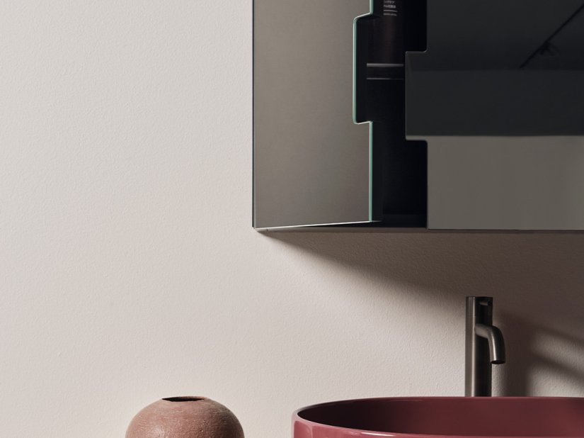 Cielo, Zip Specchio contenitore 110x66 cm 