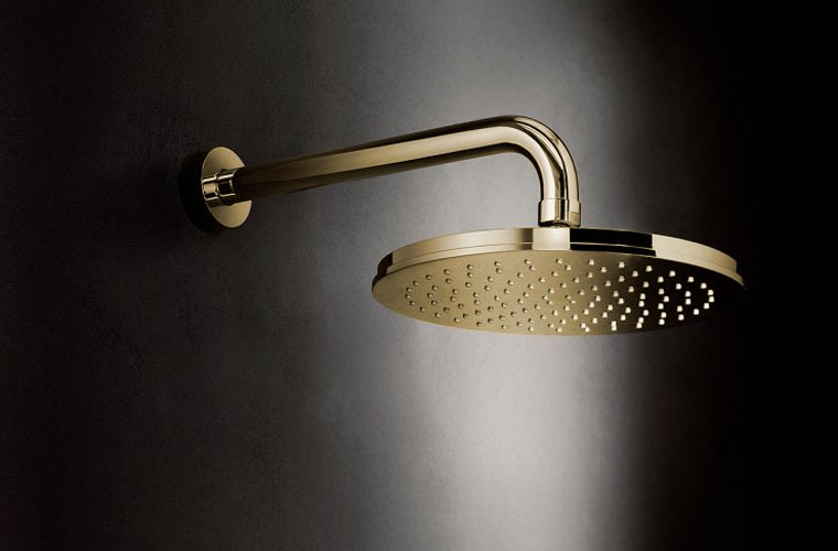 Fantini, Icona Deco Soffione Matt British Gold PVD 