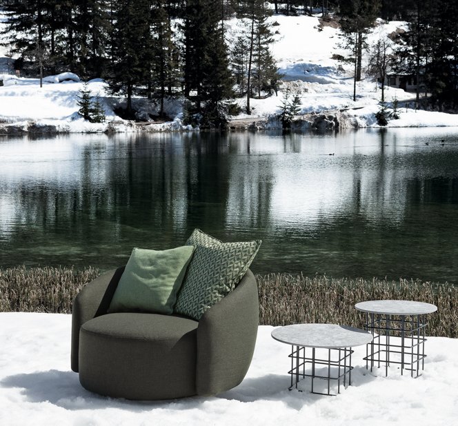 Flexteam, Globe Outdoor Armchair diam. 110 cm 