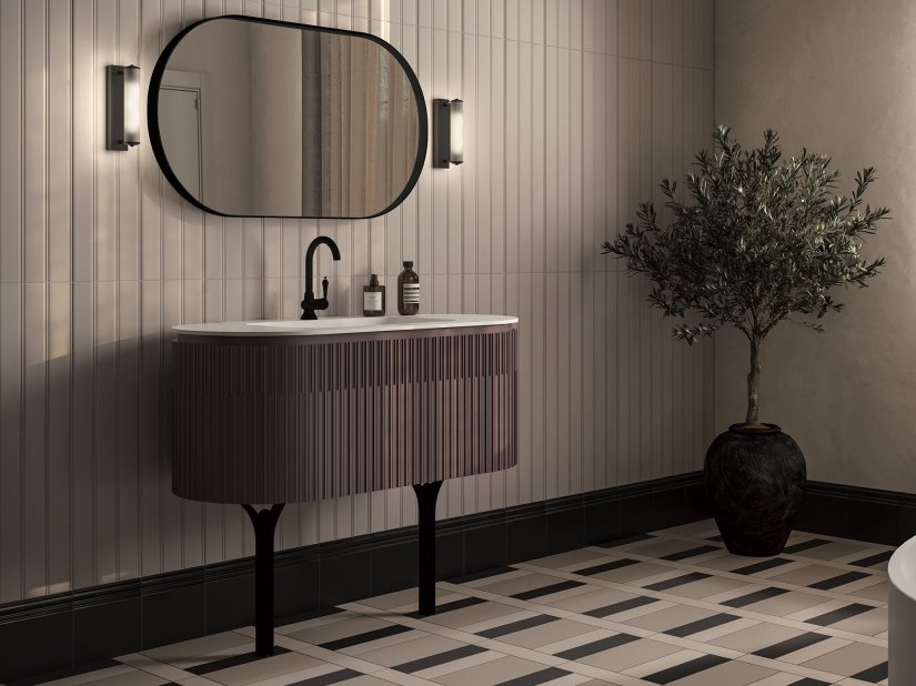 Gaia, Dorico Vanity unit 110x55 cm 